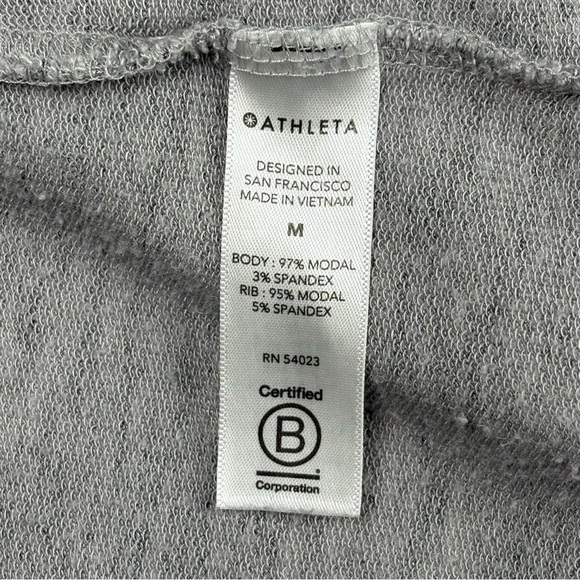 Athleta Long Sleeve Open Cardigan Marled Gray - Picture 12 of 13